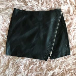 Zara faux leather mini skirt